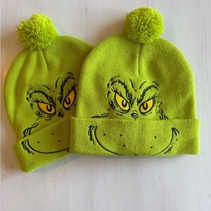 2️⃣ NWOT Matching Grinch Beanie Hats